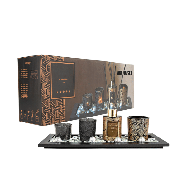 Mirisni set cedar u crnoj izvedbi s originalnom poklon kutijom